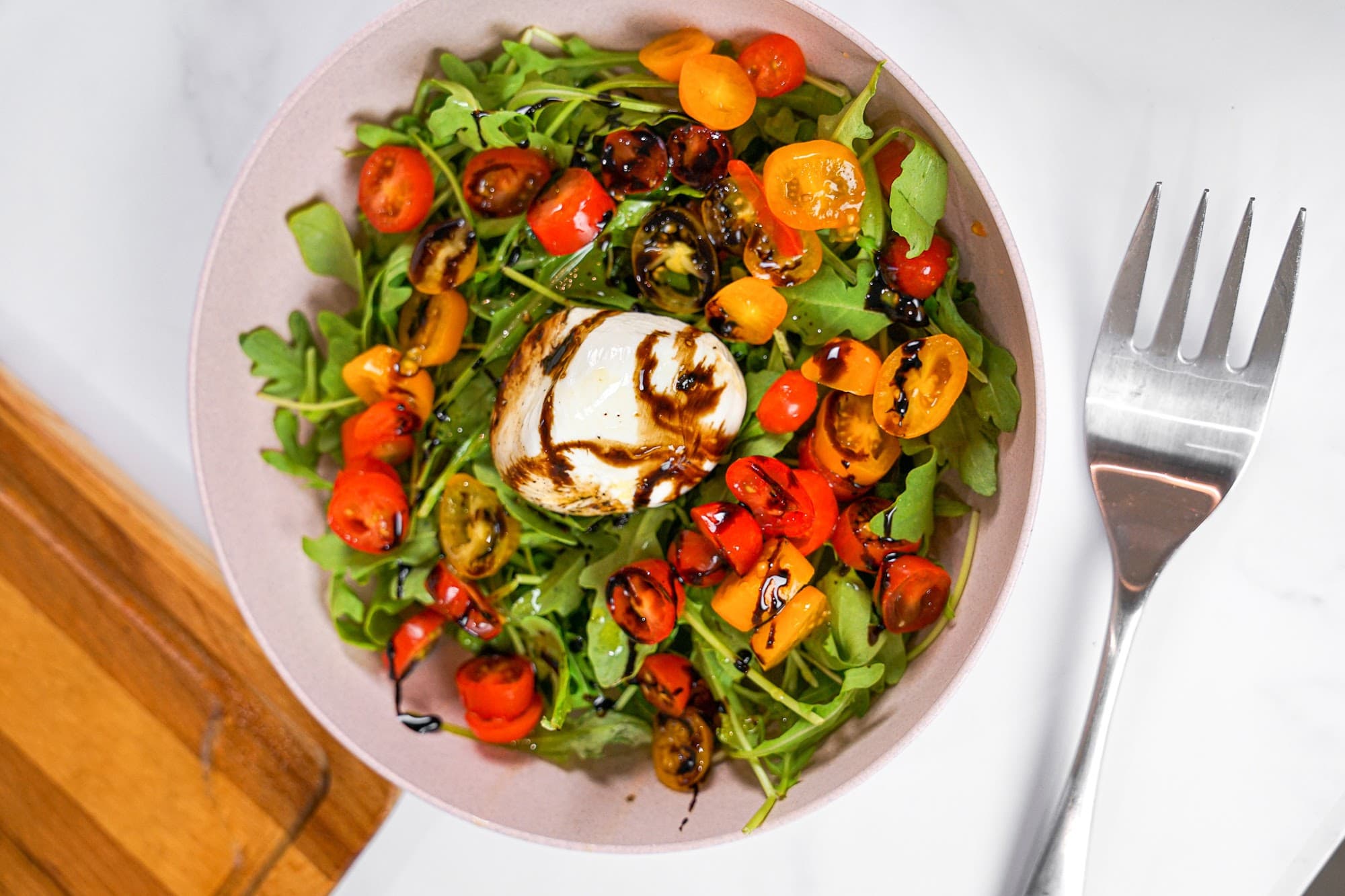 A fresh caprese course from a private chef