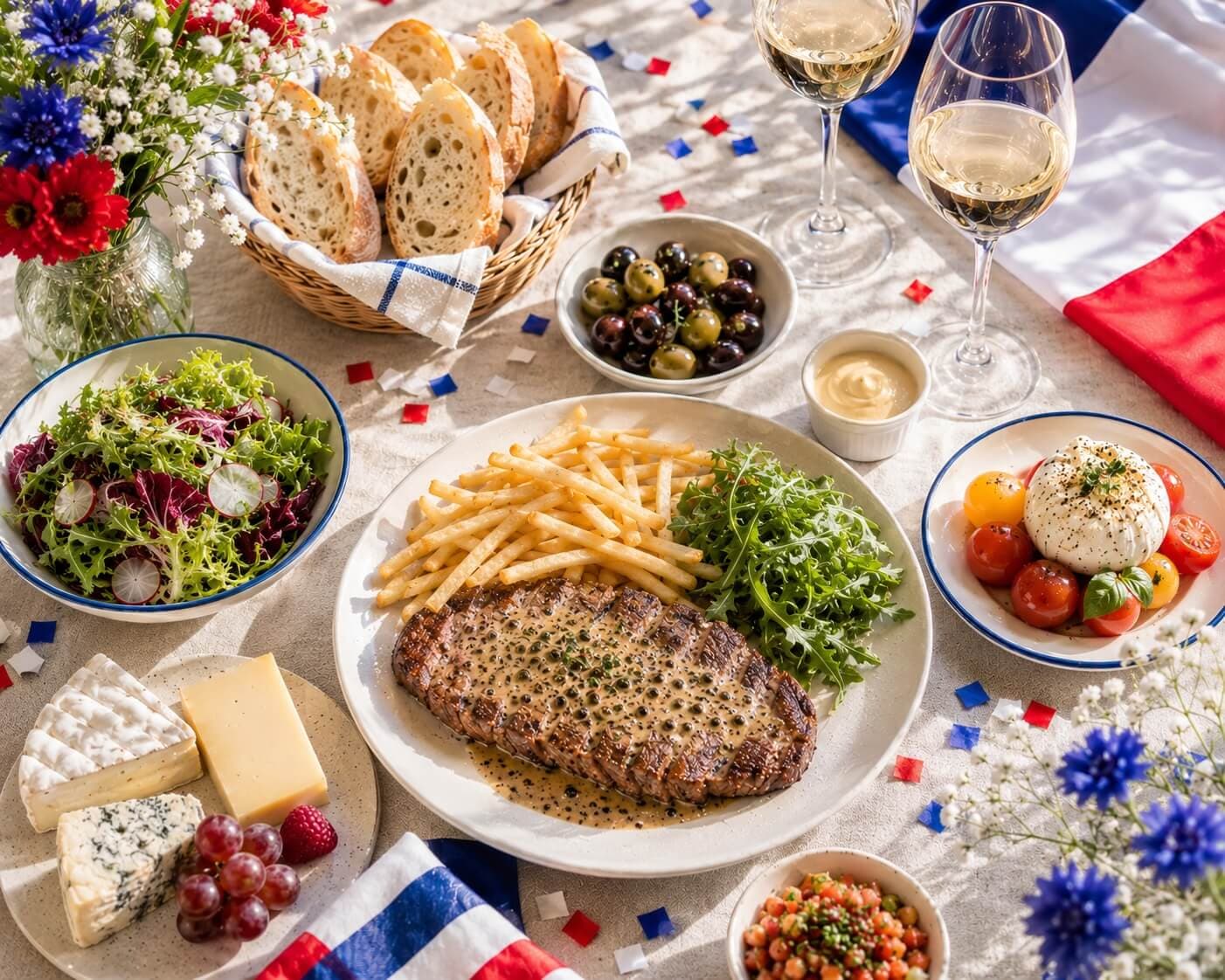 A French tasting menu plated by a private chef for a New York City dinner